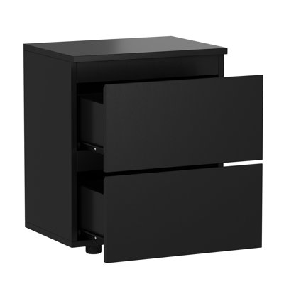 19'' H X 15.7'' W 2-Drawer Nightstand(Single)