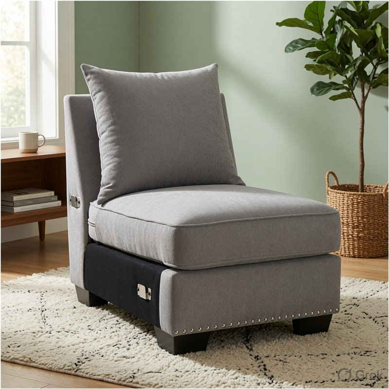 Fauteuil de chambre Amett, Gris