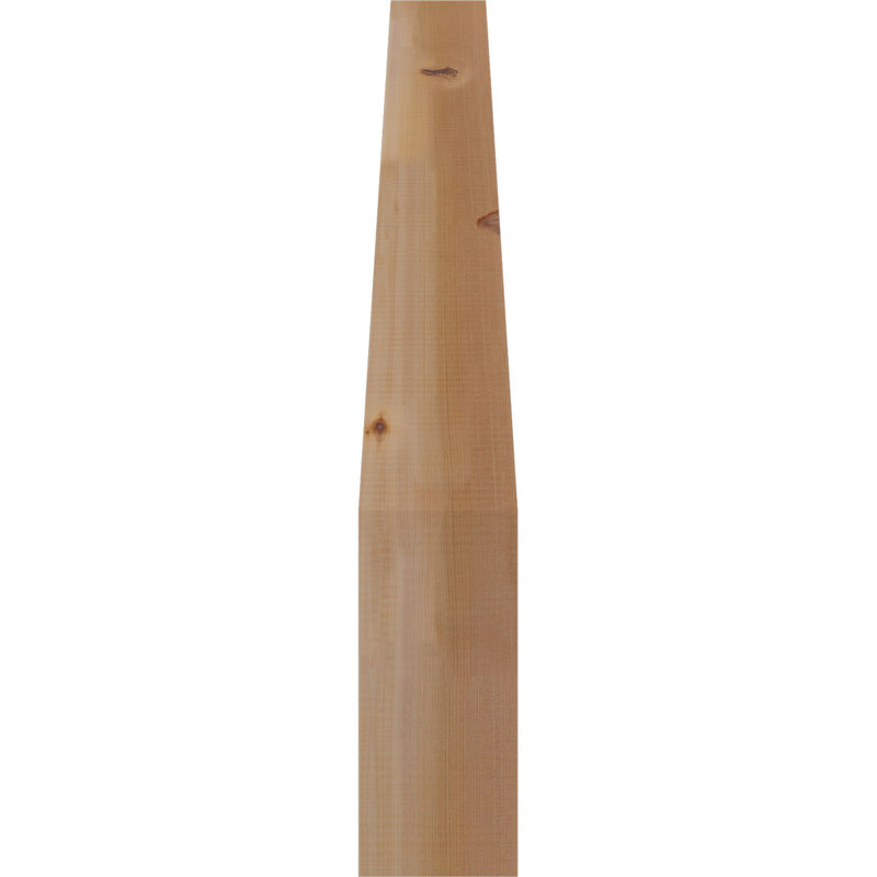 Attelle de genou Funston, Cèdre rouge, Lisse, H 38 po x l 5,5 po x P 30 po