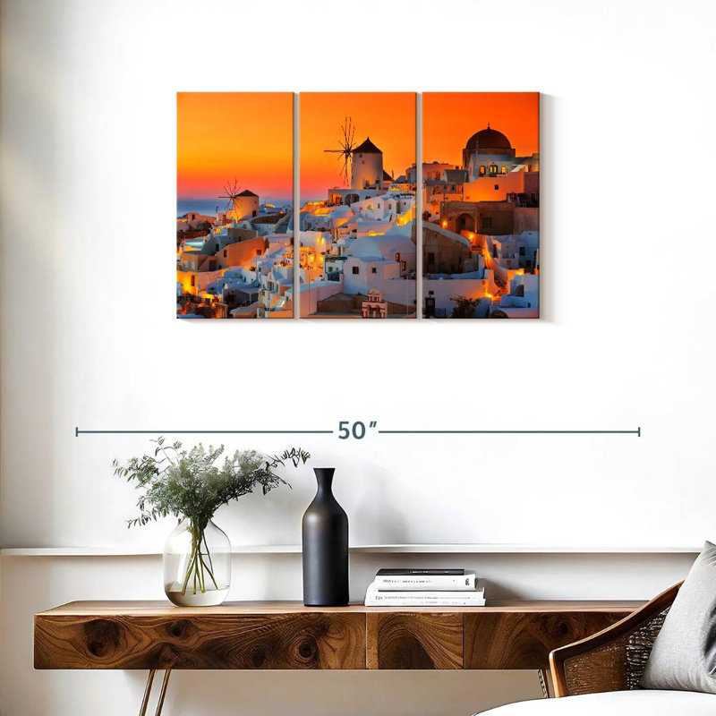 Sebbie Oia Sunset, 20" H x 33" W