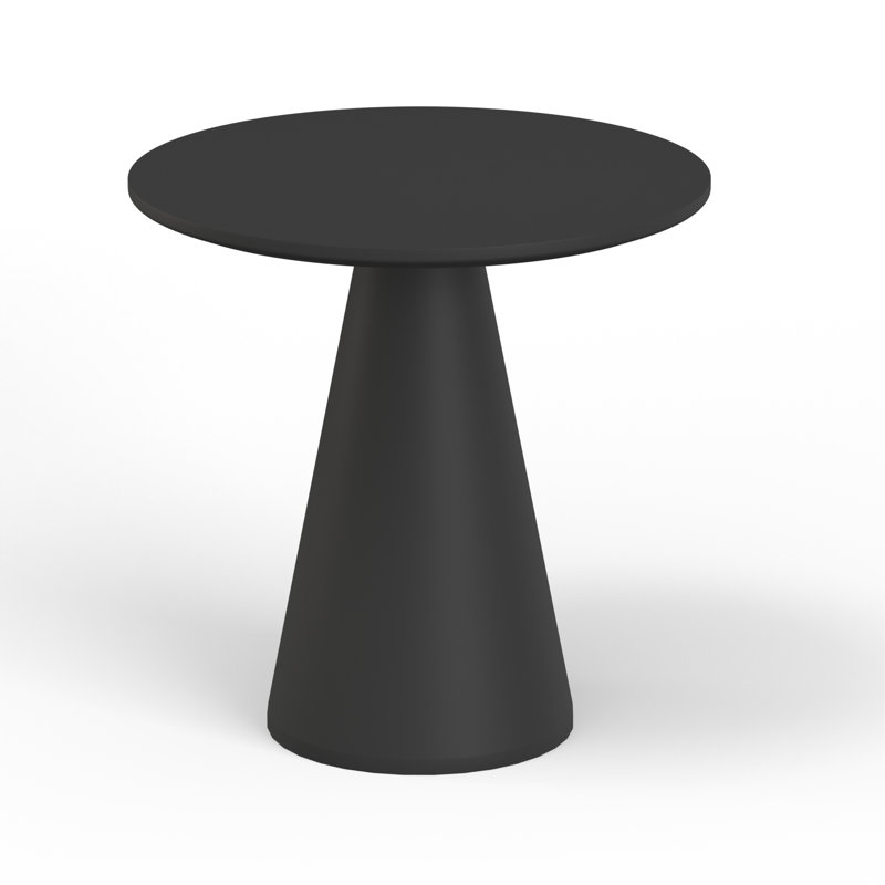 Bazaar 42'' GFR Concrete Outdoor Bistro Table, Gray