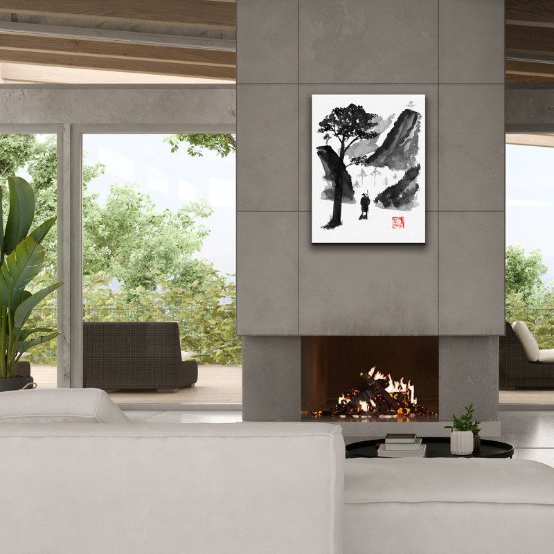 «The Traveller 01» par Pechane, art mural sur toile, H 34 po x l 26 po x P 1,5 po