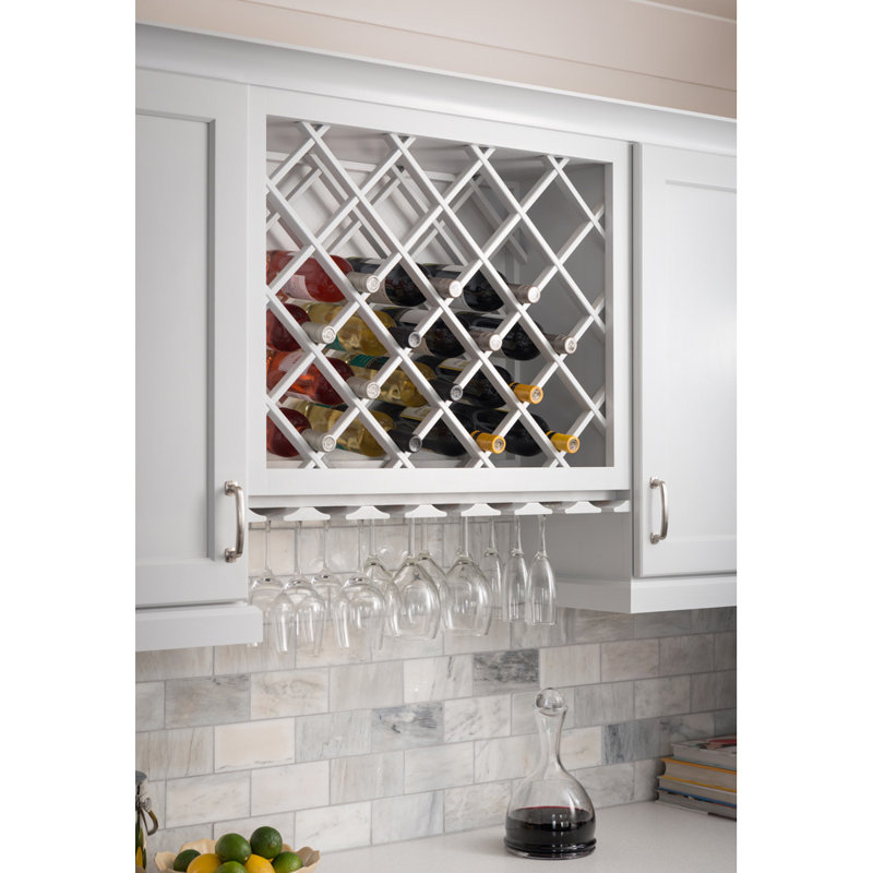 36" Wine Lattice Rack  in Hard Maple
