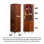 Nouvelle armoire d'angle en verre ébène de style chinois
