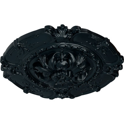 Endurathane Southampton Ceiling Medallion, 16 1/2"OD x 2 3/8"P, Hand-Painted Night Shade Finish