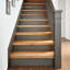 Ensemble de 2 marches d'escalier en bois de chêne massif 27,6 po x 9,8 po