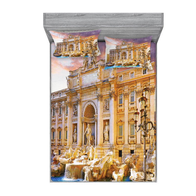 Microfiber Sheet Set, Queen Sheet Set with Fitted Sheet