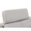 Canapé modulaire en cuir véritable gris clair 7 pièces faisant face à droite avec 3 fauteuils inclinables et appuis-tête réglables-130817738-130817740