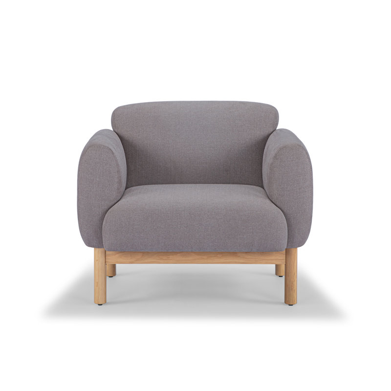Tulum Armchair, Metro Gray Linen Blend