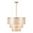 22" 5-Light Tiered Capiz Shell Drum Chandelier-6326717-6326716
