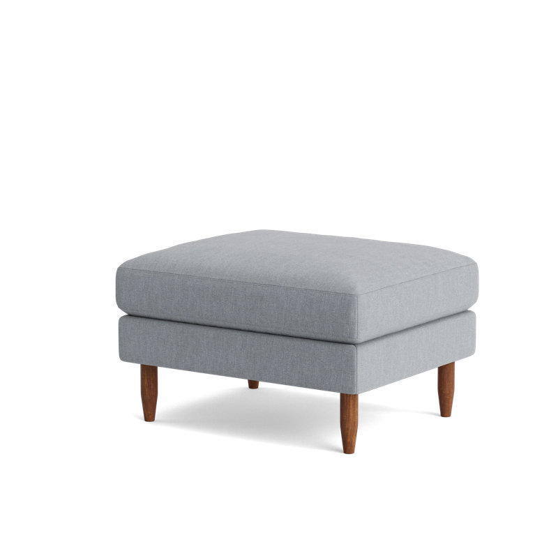 Skinny Fat Ottoman, Performance Weave - Zinc