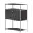 Modular Metal Drawer sideboard file cabinet Dining Cabinet Shelf Bookcase 3-tier Storage-129704214
