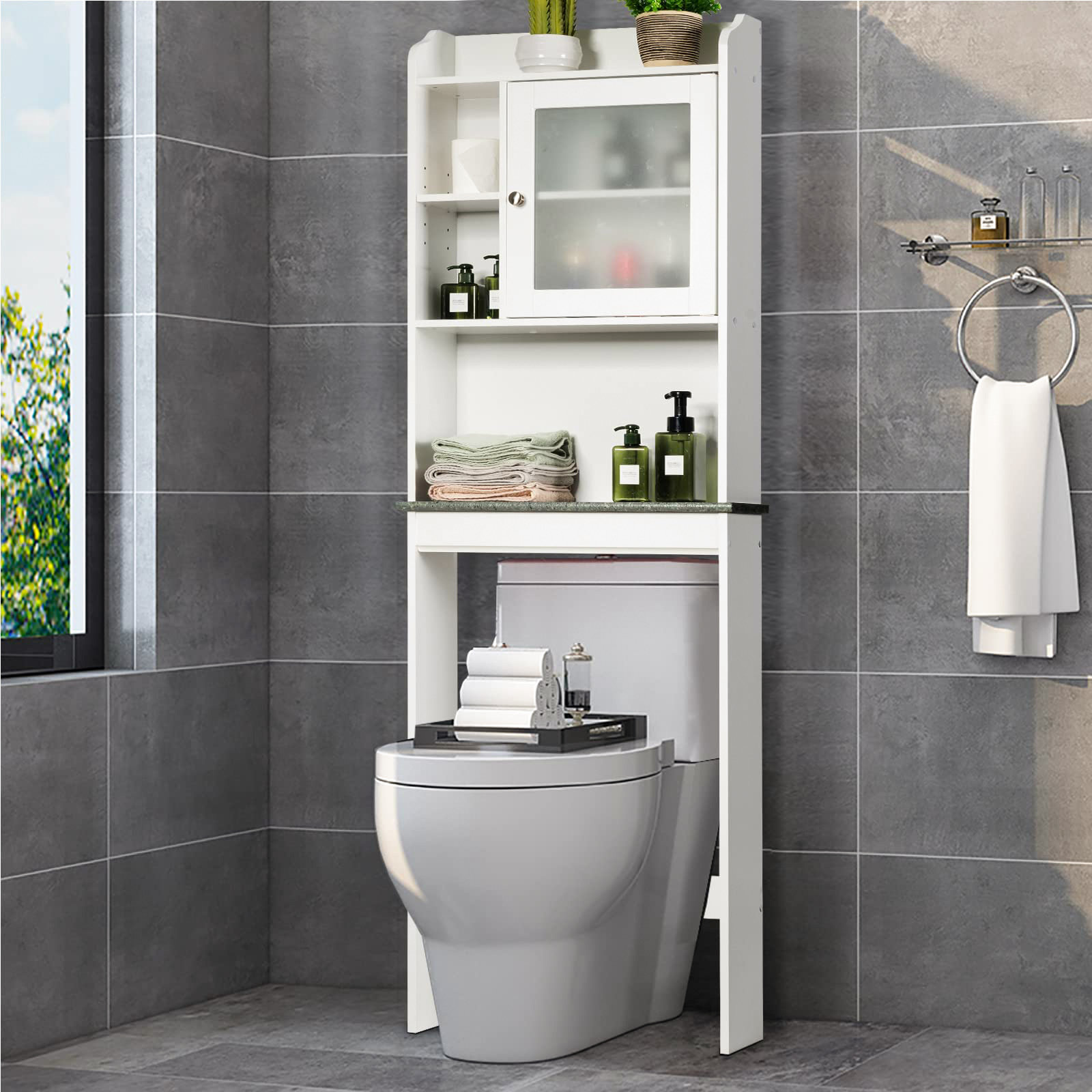 ClassicLiving Lunaire Freestanding Over The Toilet Wayfair.co.uk