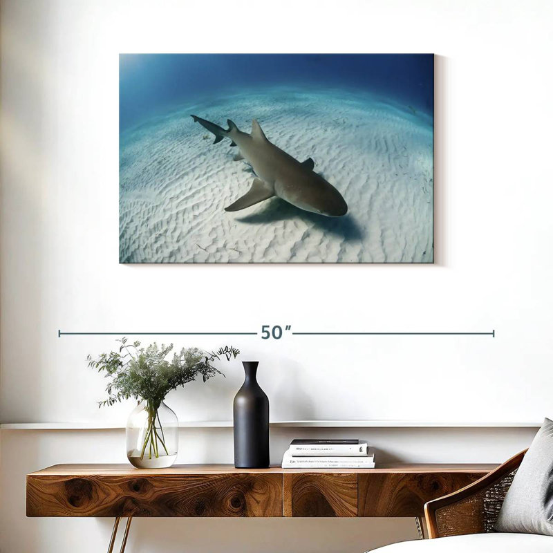 Brampt Lemon Shark Over The Seabed, 24" H x 36" W