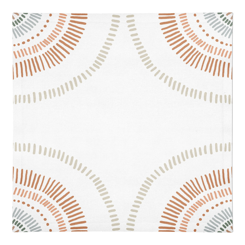 Fika Dashed Earthtones 10" Napkin