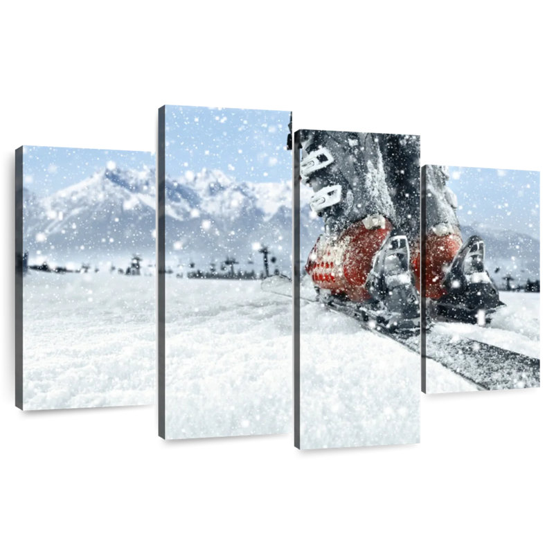 Sireci Winter Mountain Ski, 22" H x 36" W