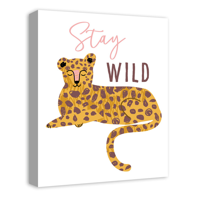 Art sur toile Stay Wild, H 20 po x l 16 po x P 1,25 po