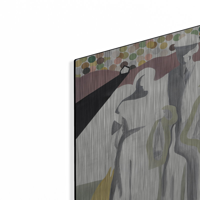 Winston Porter «The Journey» par Incado, art mural en métal, H 16 po x l 12 po