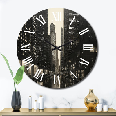 Skyscrapers Urban Elegance IV - Architecture Wall Clock