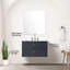 Meuble-lavabo bleu 30 po x 22 po, quartz blanc, 28 po Miroir et robinet 30 po x 22 po avec comptoir en quartz-1359391342