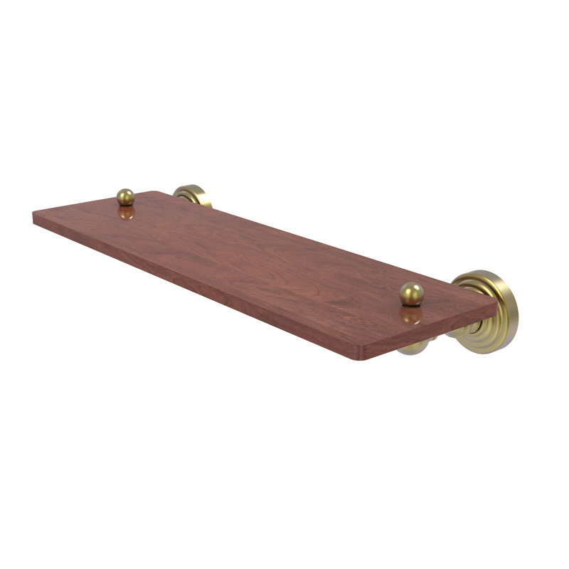 Beresford Bracket Shelf, Satin Brass, 2.5" H x 16" W x 5" D