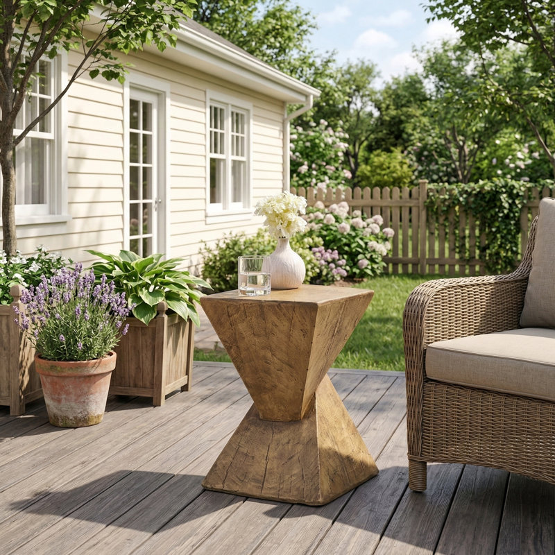 Table d'appoint moderne modèle TESS. Une table de bout élégante compatible avec les salons, les chambres à coucher ou les bureaux. Mobilier polyvalent de couleur naturelle.