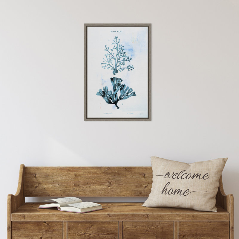 "Blue Bay 8" par Deborah Revell, reproduction d'art sur toile encadrée, H 23 po x l 16 po