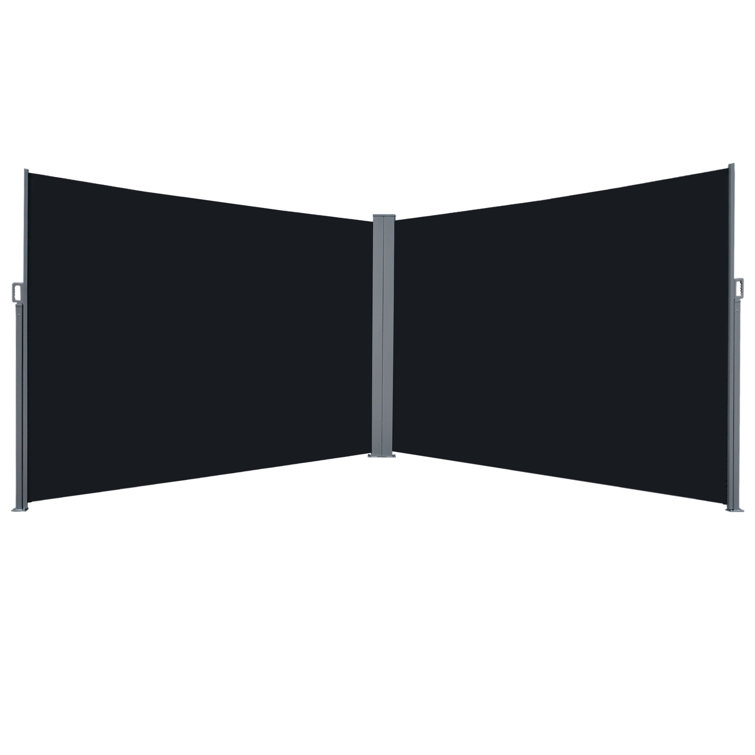 Outsunny 236.25'' W x 78.75'' D Polyester Cover Retractable Patio Awning