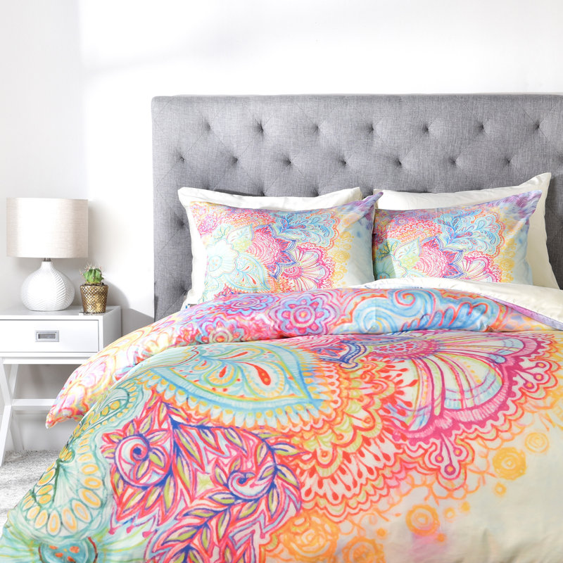 Modern & Contemporary Paisley Duvet Cover, Queen