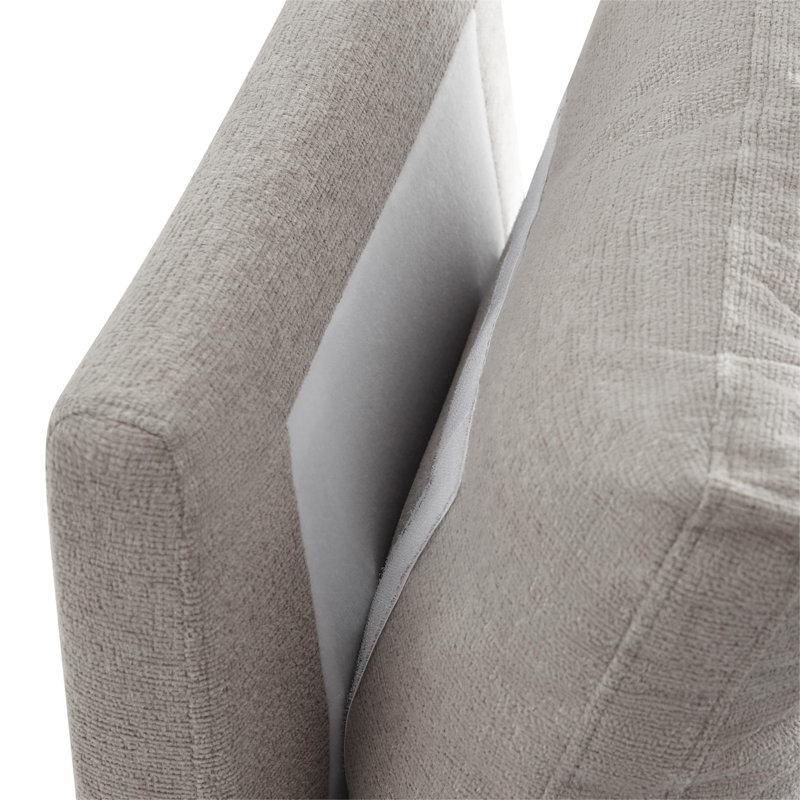18.9'' H Upholstered Side Chair, Taupe