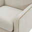 Fauteuil d'appoint pivotant avec garniture cloutée Tolland-1261381319