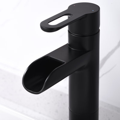Vessel Sink Bathroom Faucet with Drain Assembly
