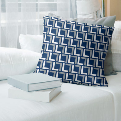 Indianapolis Geometric Linen Reversible Pillow Cover