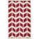 Deedie Hand Tufted Wool Chevron Rug
