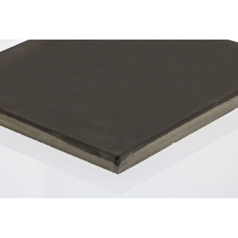 Carreau de ciment espagnol pour mur et plancher 8 po x 8 po Remy, Gris anthracite