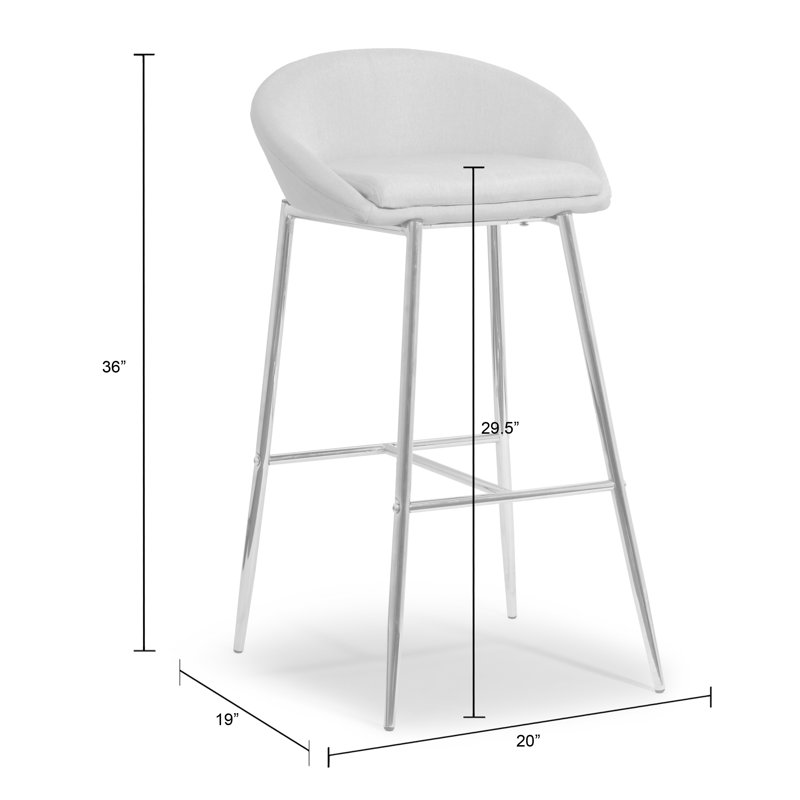Uzair Upholstered Counter Stool