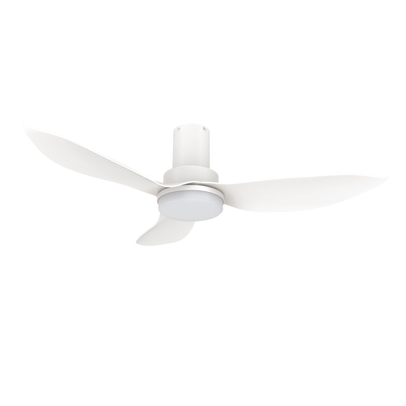 36"  3 - Blade LED Smart Flush Mount Ceiling Fan with Remote Control and Light Kit Included