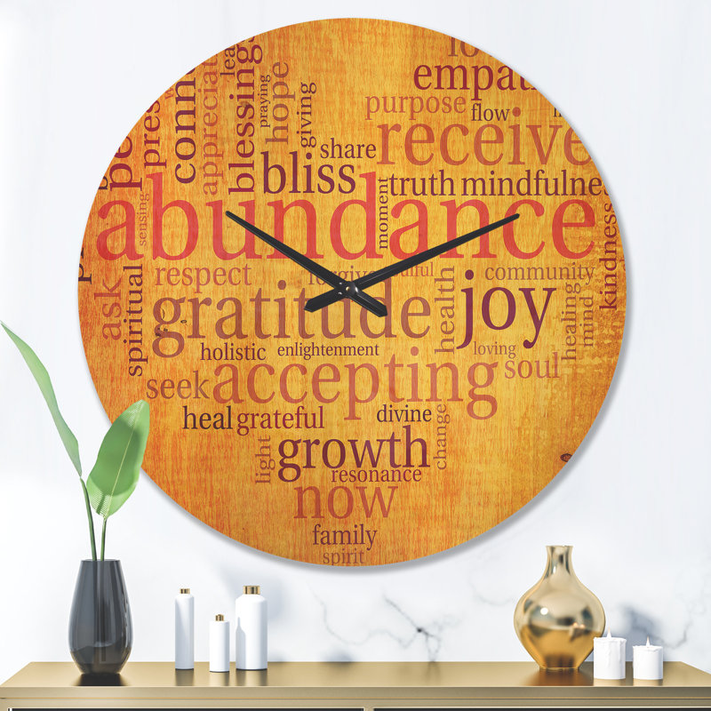 Horloge murale Abondance, Grand