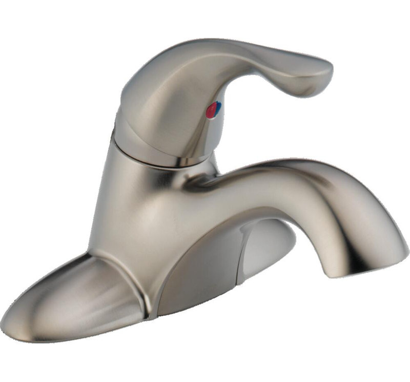Robinet de salle de bain central classique avec ensemble de bonde et technologie d'étanchéité DIAMOND ™