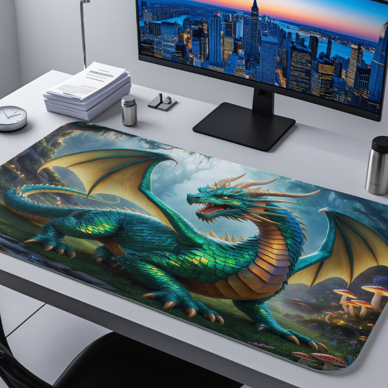 Polyester Desk Pad, 31.5x15.5
