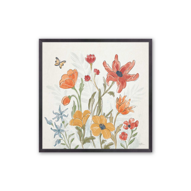 «Garden Melody In Bloom IV», Zinc patiné, H 21,75 po x l 21,75 po
