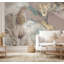 Statue ange, papier peint en marbre pastel-847572275