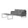 Sabreea 2-Piece Wicker Sofa And Slat Top Coffee Table Set