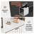 Industrial Freestanding All-In-One Hall Tree Coat Rack, Entryway Mudroom Storage, Rustic White Black-Toned Engineered Wood, 39.37L x 15.75W x 69.69H Inches-129391512
