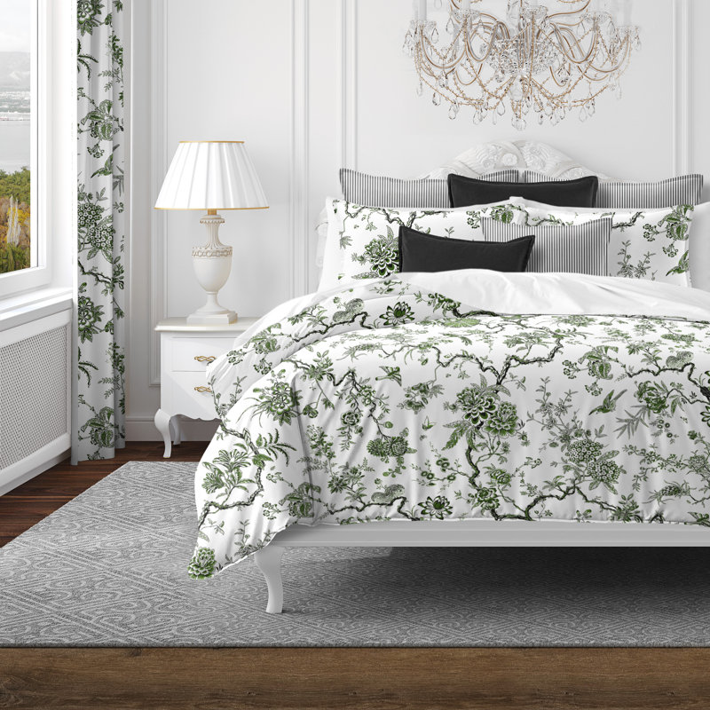 Tree Top Avocado Cotton Comforter Set, King Comforter + 7 Additional Pieces