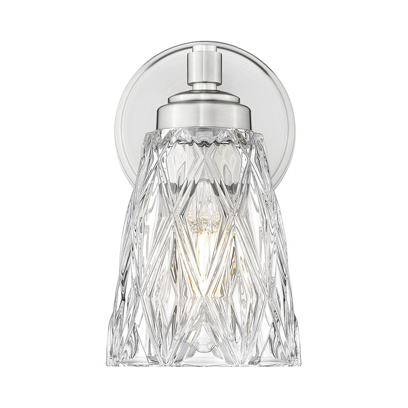 Jordynn 9 inch Brushed Nickel 1 Light Wall Sconce, Brushed Nickel
