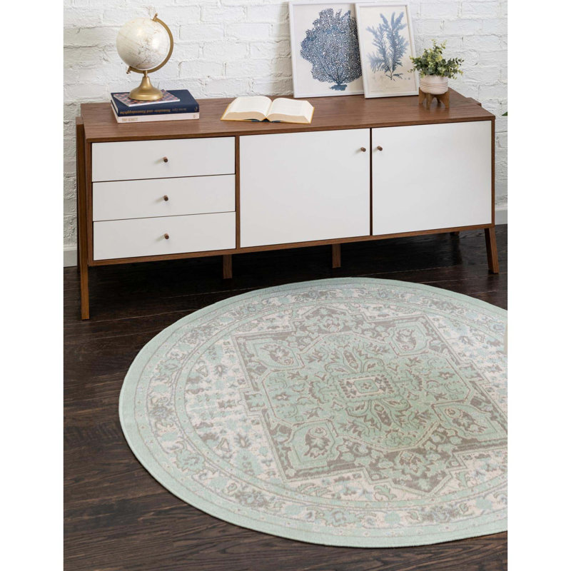 Shauntra Oriental Indoor Rug, Round 3'3"