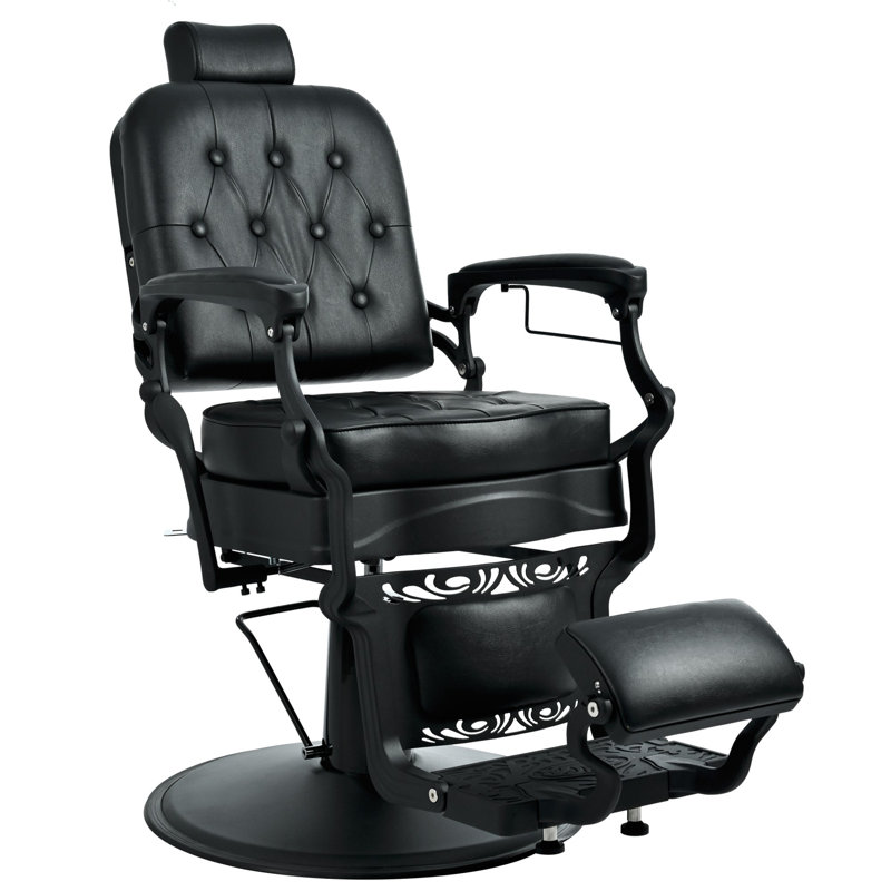 Fauteuil de coiffeur inclinable rétro robuste