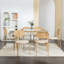 Chaise d'appoint empilable en lin Antuane