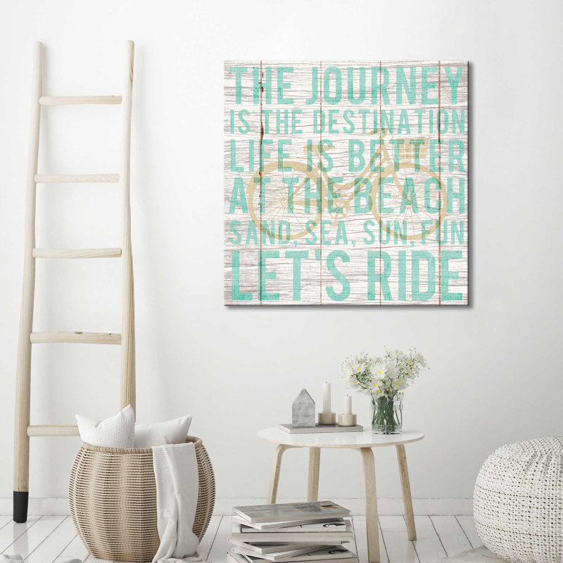«Bon Voyage Cruiser I», art textuel sur toile, H 24 po x l 24 po x P 1,5 po, Toile tendue
